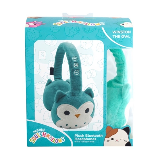 Picture of Squishmallows Winston The Owl Plush Bluetooth Headphones